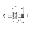 DPI M12 PNP NO P4mm noyé lg45(29,5)mm Laiton 10-30Vdc / M12 4P