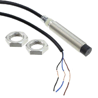 DPI M12 NPN NO P8mm non noyé lg70(46)mm Laiton / Câble 2m-Lire la description