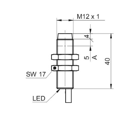 DPI M12 PNP NF P10mm non noyé lg40mm Laiton 6-36Vdc / Câble 2m DPI M12 PNP NF P10mm non noyé lg40mm Laiton 6-36Vdc / Câble 2m-Lire la description