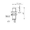 DPI M12 PNP NF P10mm non noyé lg40mm Laiton 6-36Vdc / Câble 2m DPI M12 PNP NF P10mm non noyé lg40mm Laiton 6-36Vdc / Câble 2m