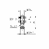 DPI M08 PNP NF P2mm noyé lg28(16)mm Acier 10-30Vdc / M08 3P