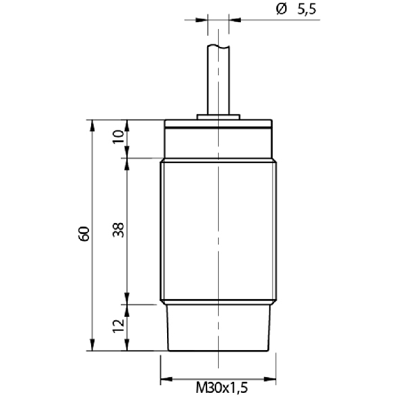 DPI M30 PNP NO P15mm non noyé Laiton Câble 2m PVC-Lire la description