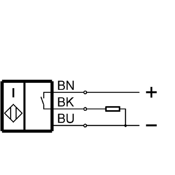 DPI D04 PNP NO P0,8mm noyé lg27mm Inox 10-30Vdc / Câble 2m PUR-Lire la description