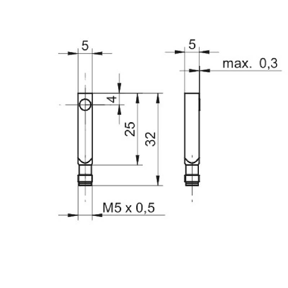 DPI Rect. ANA 0-10Vdc P0-1mm quasi-noyé 5x32x5mm 15-30Vdc / M05 4P-Lire la description
