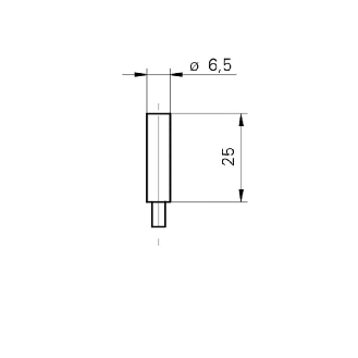 DPI D6,5 2 fils NAMUR ATEX P1,5mm noyé lg25mm 5-30Vdc / Câble 2m PVC-Lire la description