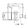 DPI M30 ANA 0-10V P3-15mm non noyé lg57(29.5)mm Laiton / M12 3P