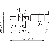 DPI M05 PNP NF P0,8mm noyé lg38(22)mm Inox V2A 10-30Vdc / M08 3P