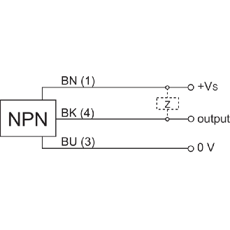 DPC M18 NPN NF P2-8mm lg64(40)mm Laiton IP65 / Câble 2m-Lire la description