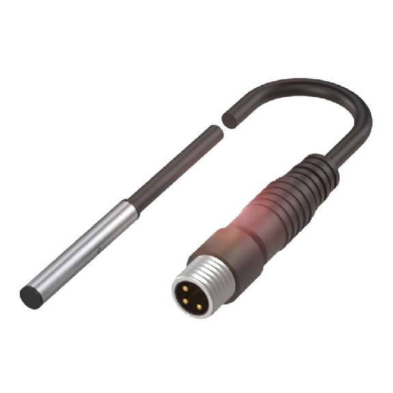 DPI D04 PNP NO P1,5mm noyé lg27mm Inox 10-30Vdc / M08 3P+C0.5m-Lire la description