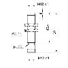 DPI M12 NPN NO P4mm non noyé lg60(45,4)mm 10-30Vdc -40…+80°C / M12 4P