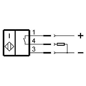 DPI HP M12 PNP NO P1,5mm noyé lg56(12)mm Inox 500bar +120°C / M12 4P-Lire la description
