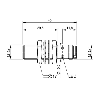 DPI M12 PNP NF P4mm noyé lg45(29,5)mm Laiton 10-30Vdc / M12 4P