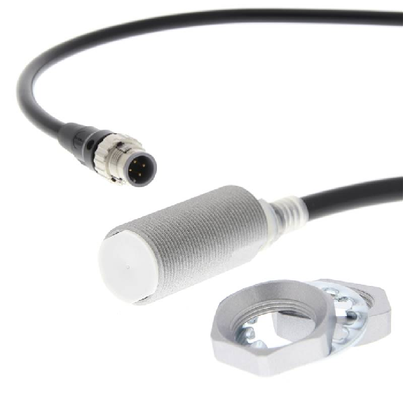 DPI M18 2 fils DC NF P11mm noyé Laiton / M12 4P+C0.3m-Lire la description