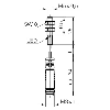 DPI M05 PNP NO P1mm noyé lg25mm 10-30Vdc / M08 3P+C0.2m