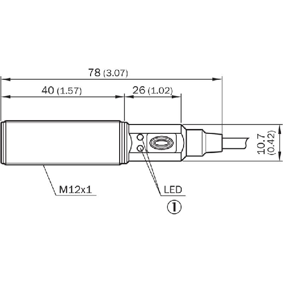 DPC M12 PNP/NPN NO/NF P0-8mm non noyé Teach Plast 10-36Vdc / Câble 2m-Lire la description