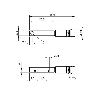 DPI Rect. PNP NO P0,8mm noyé 5x5x25mm Alu / M08 3P