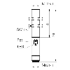 DPC M12 PNP NO P4mm noyé lg76(41)mm Laiton / M12 4P