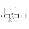 DPI M08 PNP NF P1,5mm noyé 63(39)mm Inox 6-30Vdc / M12 4P