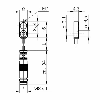 DPI Rect. NPN NO P2mm noyé 8x4,7x16mm 10-30Vdc / M08 3P+C0.2m