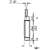 DPI M08 NPN NO P4mm non noyé 35,5(26,2)mm Laiton 10-30Vdc C2m PVC