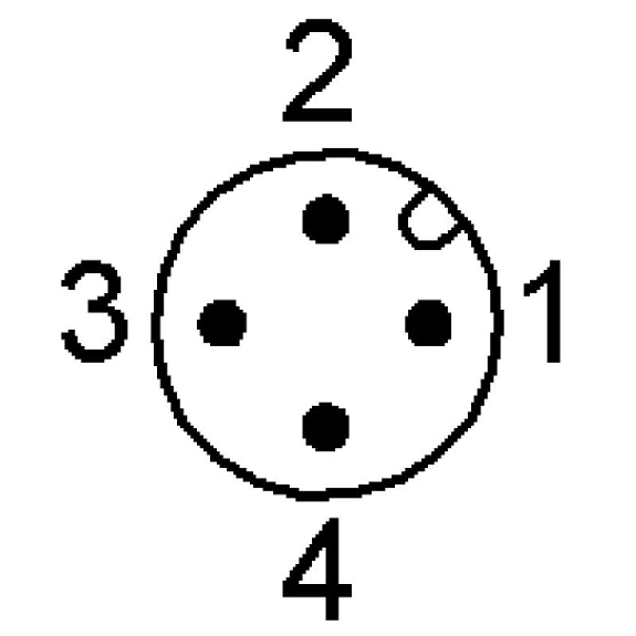 DPI M12 2 fils DC NO P3mm noyé lg50(35,5)mm Laiton 10-36Vdc / M12 4P-Lire la description