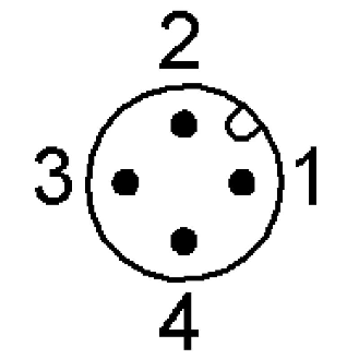 DPI M12 2 fils DC NO P3mm noyé lg50(35,5)mm Laiton 10-36Vdc / M12 4P-Lire la description