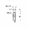 Commutateur de précision M08x30mm NF FP=50g / Câble 0,80m
