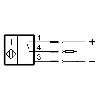 DPI M12 PNP NO P8mm non noyé lg45(23.9)mm Laiton 10-30Vdc / M12 4P