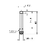 DPI D6,5 NPN NO P6mm non noyé lg46(31,4)mm Métal 6-36Vdc IP67 /M08 3P