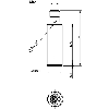 DPI M18 PNP NF P5mm noyé Laiton 10-30Vdc M12 4P
