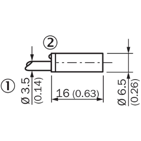 DPI D6,5 NPN NO P1,5mm noyé lg16mm Inox 10-30Vdc / Câble 2m PVC-Lire la description