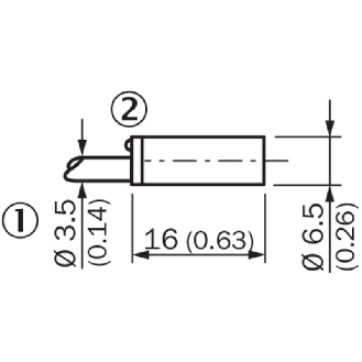DPI D6,5 NPN NO P1,5mm noyé lg16mm Inox 10-30Vdc / Câble 2m PVC-Lire la description