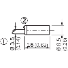 DPI D6,5 NPN NO P1,5mm noyé lg16mm Inox 10-30Vdc / Câble 2m PVC