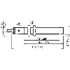DPI M12 PNP NF P8mm non noyé lg63(43)mm Laiton 10-30Vdc Câble 2m PVC