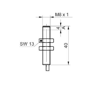 DPI M08 ANA 0-10Vdc P0-3mm quasi-noyé lg40mm 12-36Vdc / Câble 2m-Lire la description