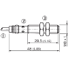 DPM M08 PNP NO P60mm (sur MAG-3010-B) lg 48(29.5)mm Laiton/ Câble 2m