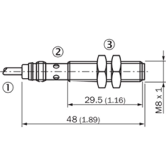 DPM M08 PNP NO P60mm (sur MAG-3010-B) lg 48(29.5)mm Laiton/ Câble 2m DPM M08 PNP NO P60mm (sur MAG-3010-B) lg 48(29.5)mm Laiton/ Câble 2m-Lire la description