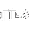 DPC M30 NPN NO+NF P4-25mm noyé Pot. Plast. 10-36Vdc / M12 4P
