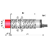 DPI M18 PNP NO P8mm non noyé 74(48)mm Laiton 10-30Vdc / Câble 2m