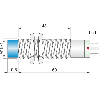 DPI M18 2 fils AC NF P8mm noyé 70.5(48)mm Laiton 20-250V / Connect K