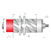 DPI M30 PNP NO P15mm non noyé lg84(50)mm Laiton 10-30Vdc / Câble 2m
