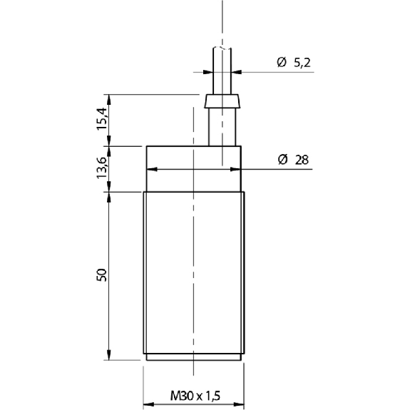 DPC M30 NPN NO+NF P2-16mm noyé Inox 10-40Vdc Câble 2m PVC-Lire la description