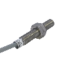 DPI M08 NPN NO P1,5mm noyé 50(42)mm Inox 6-30Vdc / Câble 2m PVC