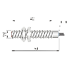 DPI M08 NPN NO P1,5mm noyé 50(42)mm Inox 6-30Vdc / Câble 2m PVC