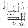 DPI Rect. PNP NO P0.8mm noyé 5x5x25mm 10-30Vdc / M08 3P+C0.2m