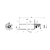 DPC M18 PNP NO P8mm noyé Pot. 88.5(52)mm PBT 10-30Vdc / M12 4P