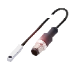 DPI Rect. PNP NO P0,8mm noyé 5x5x25 Alu 10-30Vdc / M12 4P+C0.3m