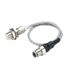 DPI M12 2 fils DC NO P3mm noyé lg33mm Laiton / M12 4P+C0.3m