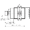 DPI M30 PNP NF P22mm quasi-noyé lg48,5(35)mm Laiton 10-30Vdc / M12 4P