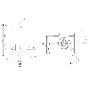 DPI Rect. PNP NO+NF P30mm non noyé 40x40x62mm PBT 10-30Vdc / M12 4P
